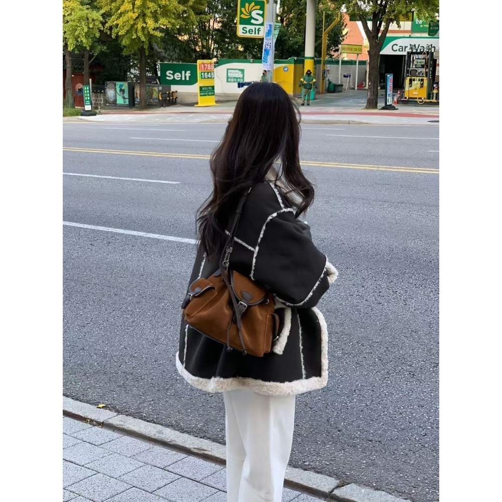 ✨正韓🇰🇷3way麂皮牛皮包-規格圖9