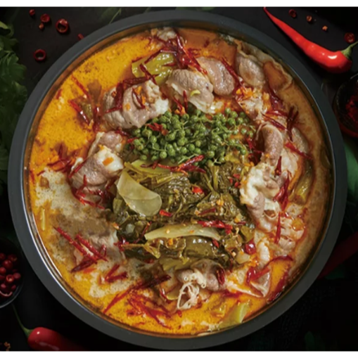 【啾來買🍊好市多代購🍊】撈王 藤椒酸菜鍋湯底 1200公克×2包-細節圖4