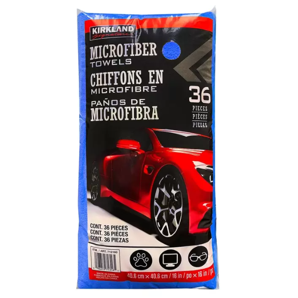 【啾來買🍊好市多代購🍊】科克蘭藍色超細纖維擦拭布36入-細節圖2