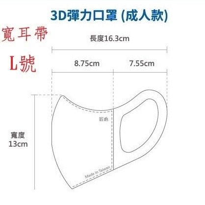 【榮泰日用品】台灣康匠 匠心成人立體醫療口罩50片 匠心-3D彈力醫用口罩 匠心寬耳口罩 康匠 匠心立體/立體口罩-細節圖3