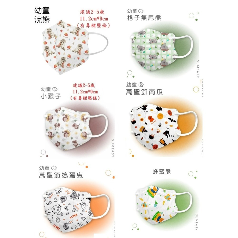 【榮泰日用品】順易利幼童立體醫用口罩 順易利兒童立體醫療口罩 (鬆緊帶扁繩)4層口罩(有壓條)30片裝 3D兒童口罩-細節圖6