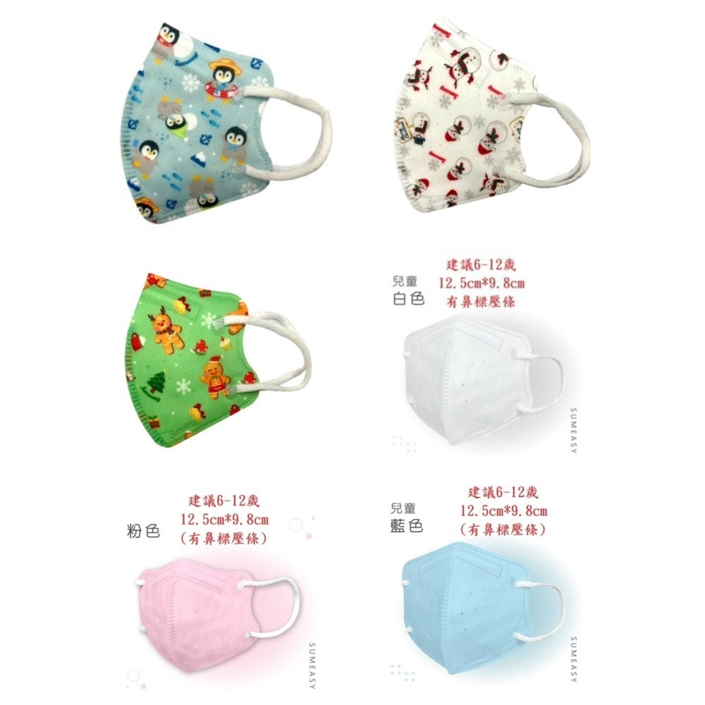 【榮泰日用品】順易利幼童立體醫用口罩 順易利兒童立體醫療口罩 (鬆緊帶扁繩)4層口罩(有壓條)30片裝 3D兒童口罩-細節圖7