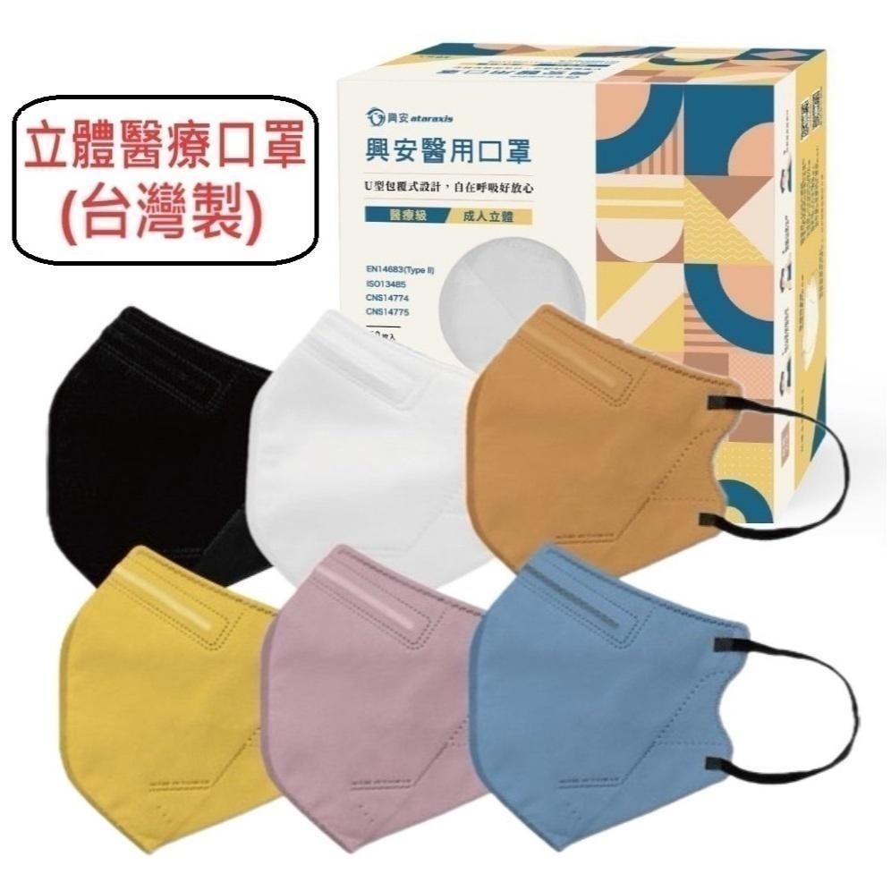 【榮泰日用品】興安立體醫用口罩 興安兒童立體口罩 興安3D口罩 加大口罩  3D醫療口罩 興安立體口罩 興安幼童立體-細節圖3