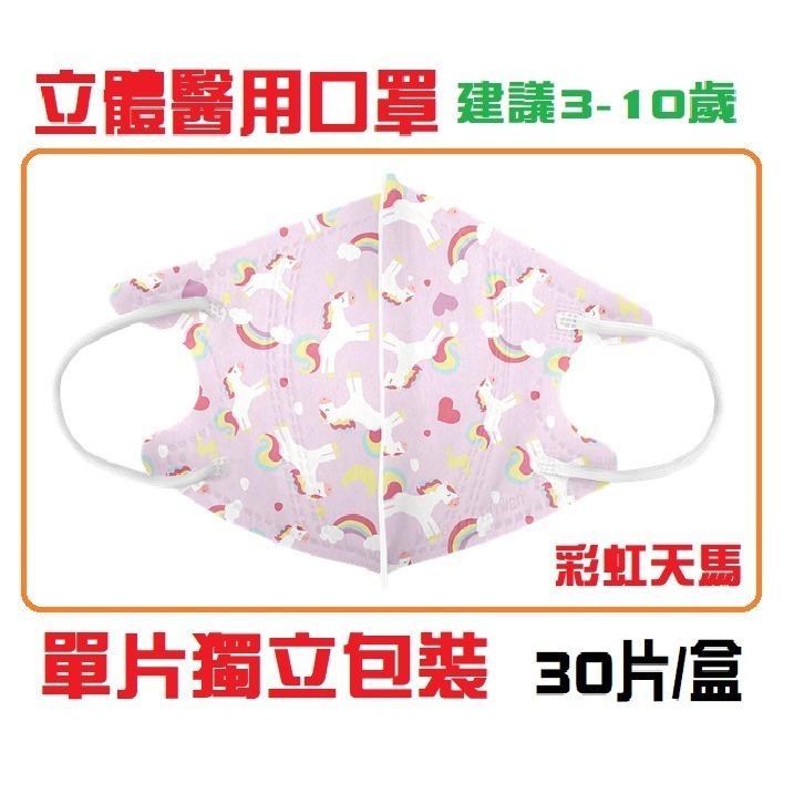【榮泰日用品】億宏兒童立體醫用口罩 億宏兒童立體口罩 億宏幼童立體口罩  億宏兒童口罩 億宏口罩 立體口罩-規格圖2