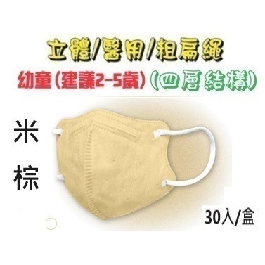 【榮泰日用品】順易利幼童立體醫用口罩 順易利兒童立體醫療口罩/鬆緊帶扁繩4層口罩/有壓條/30片裝 3D兒童口罩-規格圖9