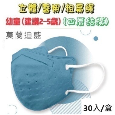 【榮泰日用品】順易利幼童立體醫用口罩 順易利兒童立體醫療口罩/鬆緊帶扁繩4層口罩/有壓條/30片裝 3D兒童口罩-規格圖9