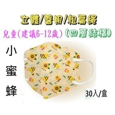 【榮泰日用品】順易利幼童立體醫用口罩 順易利兒童立體醫療口罩/鬆緊帶扁繩4層口罩/有壓條/30片裝 3D兒童口罩-規格圖9