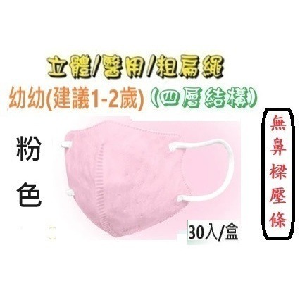 【榮泰日用品】順易利幼童立體醫用口罩 順易利兒童立體醫療口罩/鬆緊帶扁繩4層口罩/有壓條/30片裝 3D兒童口罩-規格圖9