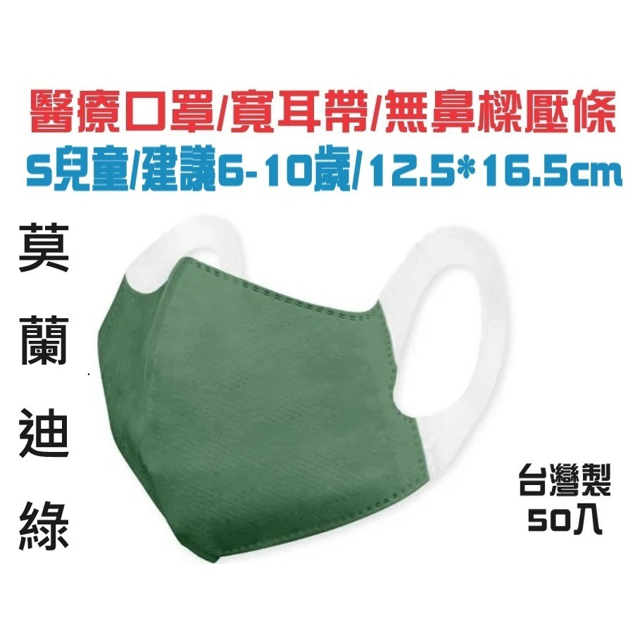 【榮泰日用品】順易利兒童立體醫用口罩 順易利幼童立體醫用口罩 順易利寬耳立體口罩 順易利寬耳帶口罩 寬耳醫療立體口罩-規格圖2