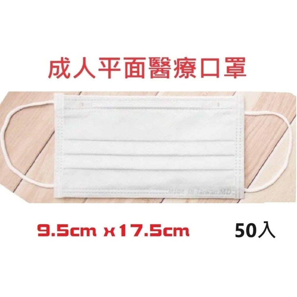 【榮泰日用品】順易利醫療平面口罩 順易利成人平面口罩 順易利平面醫療口罩 順易利黑色平面口罩 順易利黑色口罩-規格圖3
