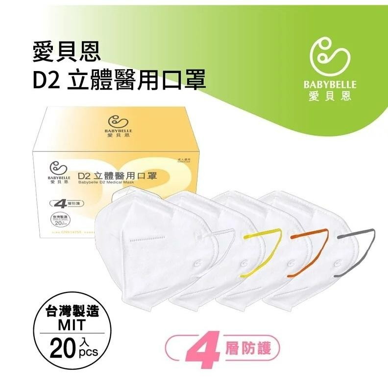 【榮泰日用品】愛貝恩TN95醫用口罩 愛貝恩D2立體醫療口罩 D2口罩 愛貝恩韓版D2口罩 同N95口罩-細節圖3