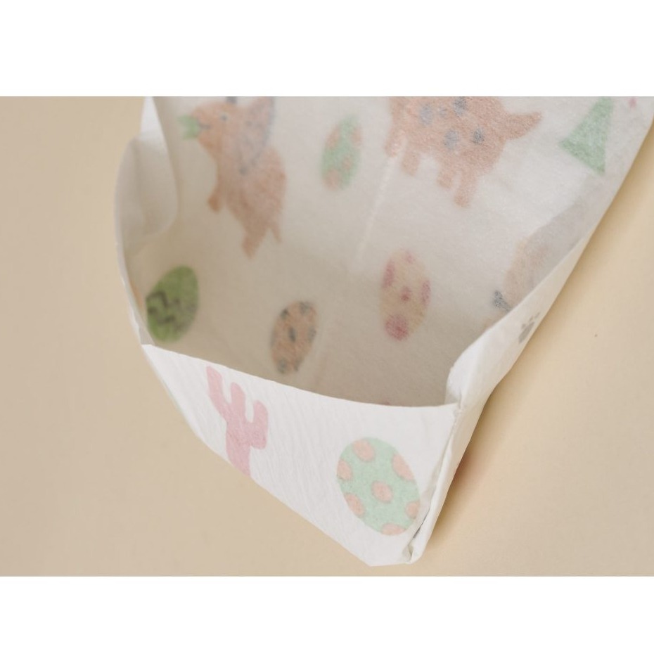 【榮泰日用品】鉅瑋拋棄式圍兜 妙妙熊一次性防水圍兜-恐龍村(10入/袋)鉅瑋一次性圍兜 紙圍兜 免洗圍兜 MB8404-細節圖3