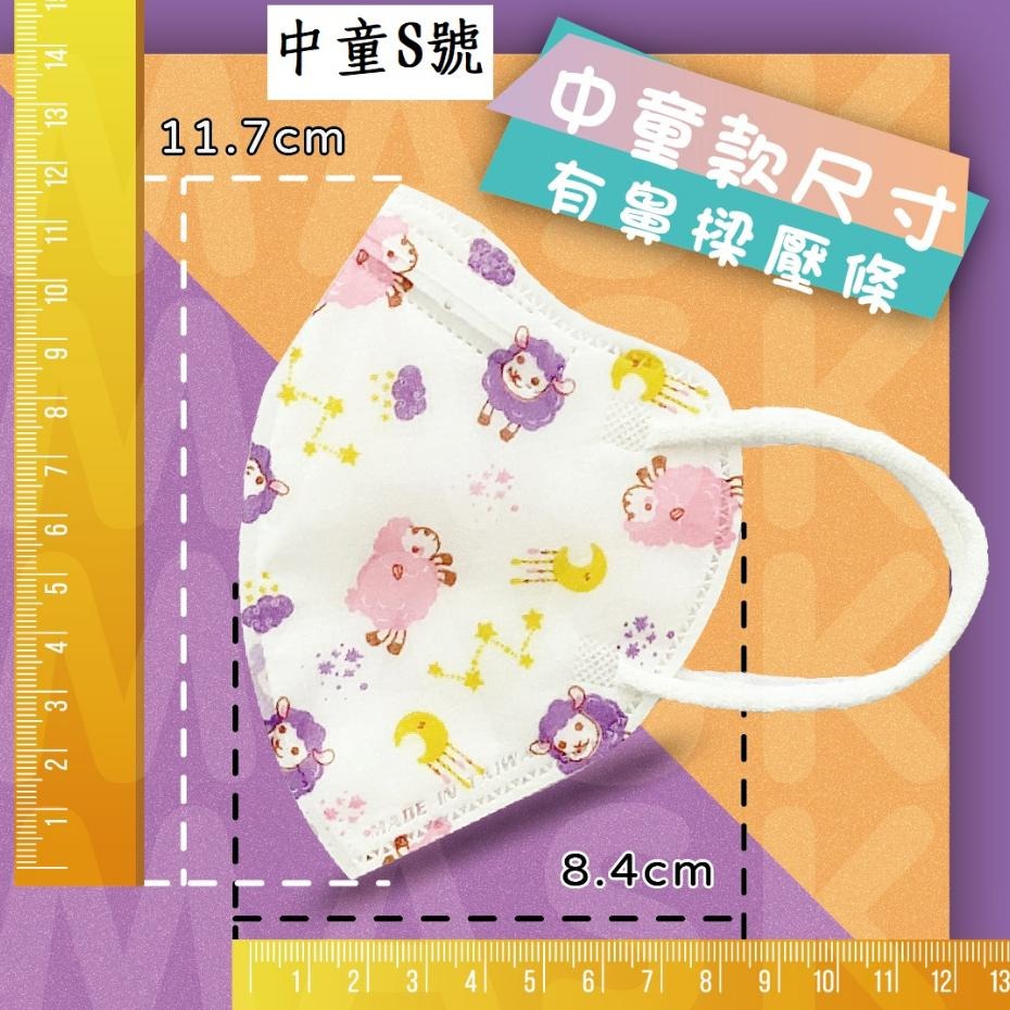 興安中童立體醫用口罩50入/盒 “興安”醫用口罩 興安立體醫療口罩 3D醫用口罩 3D醫療口罩 興安口罩 中童醫療口罩-細節圖2
