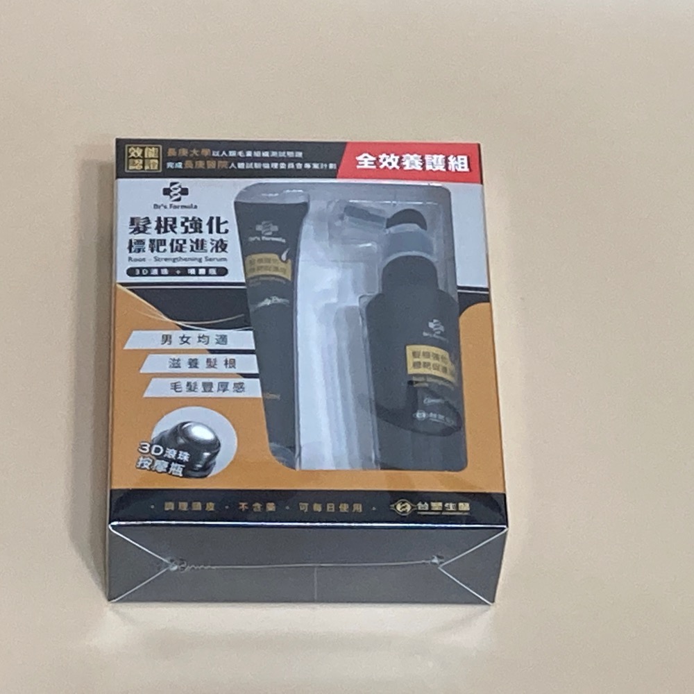 代購台塑生醫Dr. Formula 髪根強化標靶促進液（3D滾珠按摩瓶/全效養護組/3倍加大版/重量級補充瓶330ml)-細節圖5