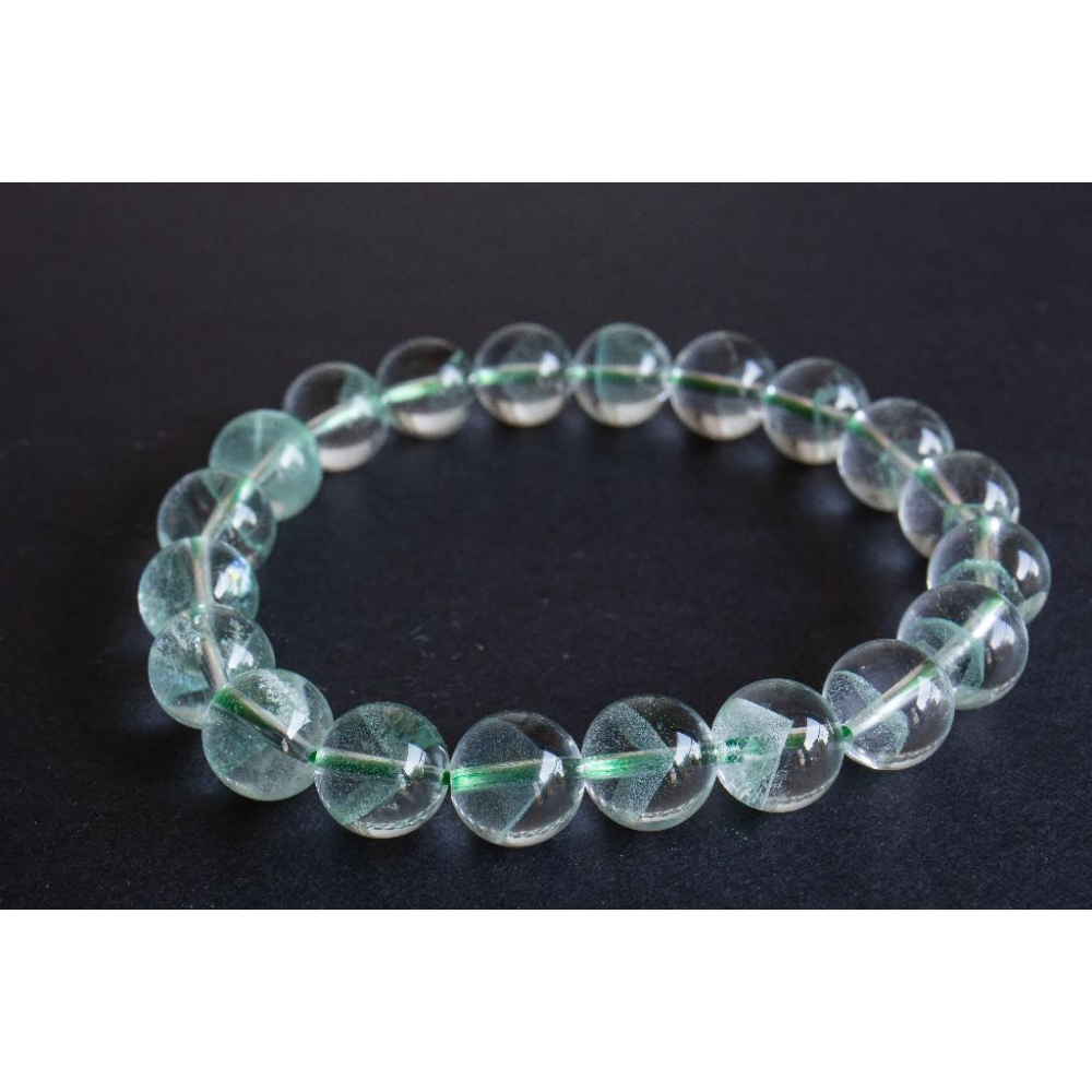 【翠影聚寶】頂級翠幽靈手鍊9.6mm✨25.18g附證書｜正宗金字塔成色｜主打正財與事業成功｜極致冰透全淨體｜現貨實拍-細節圖6