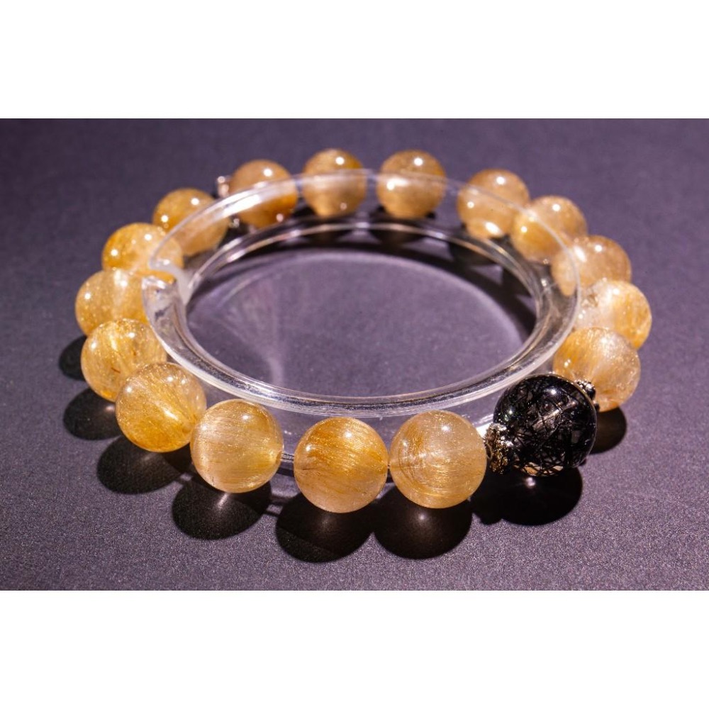 【雷神霸氣】維納斯金髮晶x黑髮晶✨瑞典天鐵雷神鎚｜11.9mm重磅規格｜招財顯化與強力避邪｜宇宙高頻守護｜晶心書蘊-細節圖3