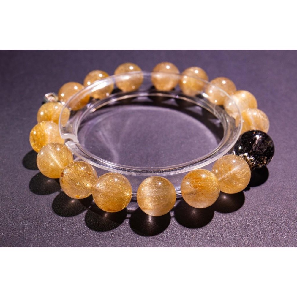 【雷神霸氣】維納斯金髮晶x黑髮晶✨瑞典天鐵雷神鎚｜11.9mm重磅規格｜招財顯化與強力避邪｜宇宙高頻守護｜晶心書蘊-細節圖4