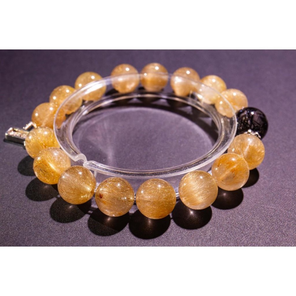 【雷神霸氣】維納斯金髮晶x黑髮晶✨瑞典天鐵雷神鎚｜11.9mm重磅規格｜招財顯化與強力避邪｜宇宙高頻守護｜晶心書蘊-細節圖5