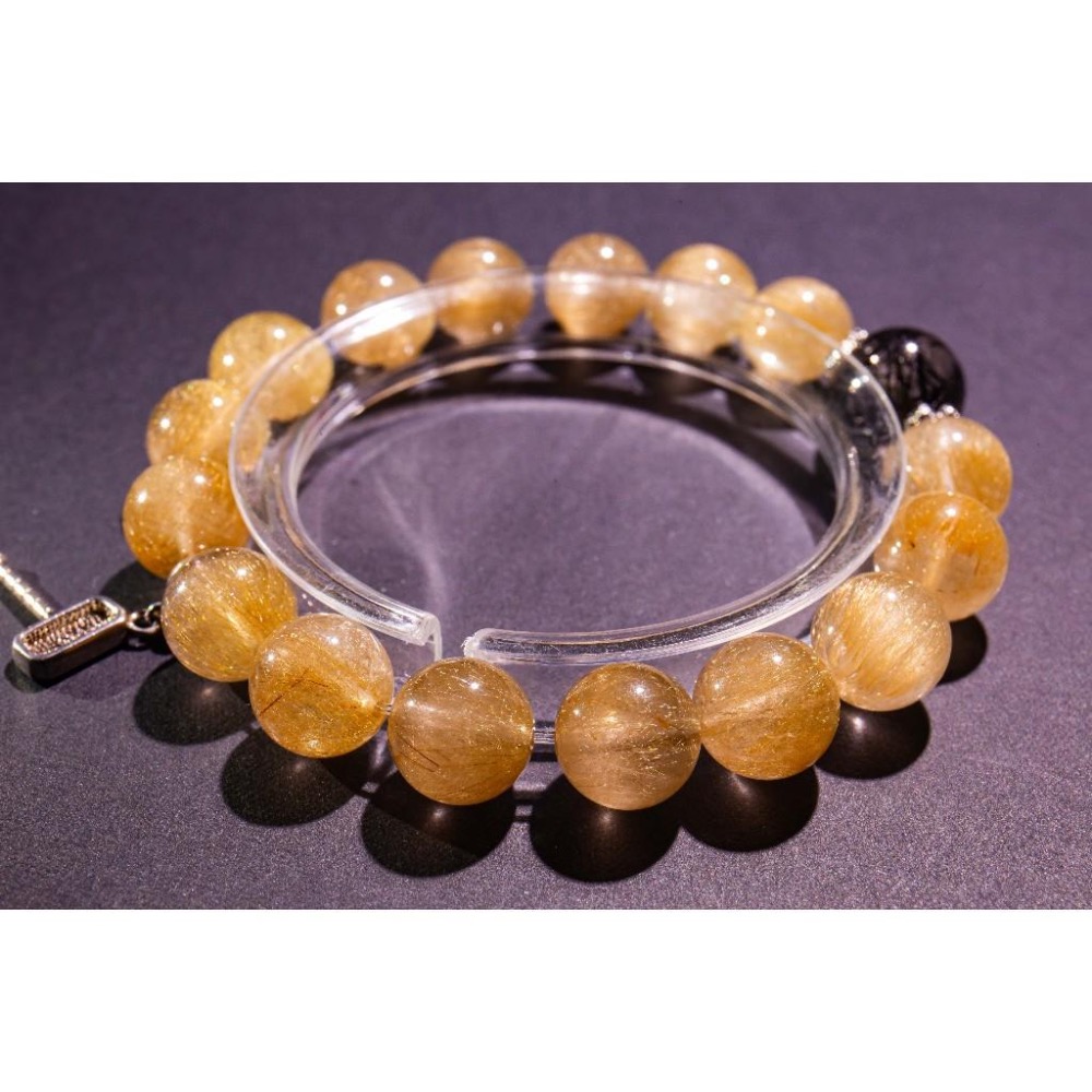 【雷神霸氣】維納斯金髮晶x黑髮晶✨瑞典天鐵雷神鎚｜11.9mm重磅規格｜招財顯化與強力避邪｜宇宙高頻守護｜晶心書蘊-細節圖6