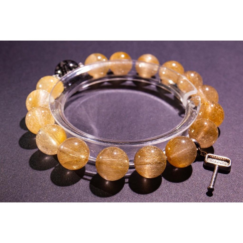 【雷神霸氣】維納斯金髮晶x黑髮晶✨瑞典天鐵雷神鎚｜11.9mm重磅規格｜招財顯化與強力避邪｜宇宙高頻守護｜晶心書蘊-細節圖9