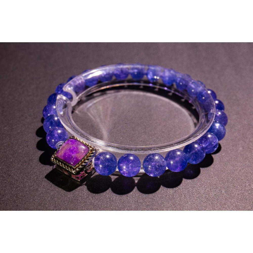 【皇家紫語】頂級坦桑石7.4mm✨舒俱萊寶盒20mm設計款｜極致深紫色澤｜最強靈性覺醒與因果療癒｜提昇直覺智慧｜現貨實拍-細節圖2