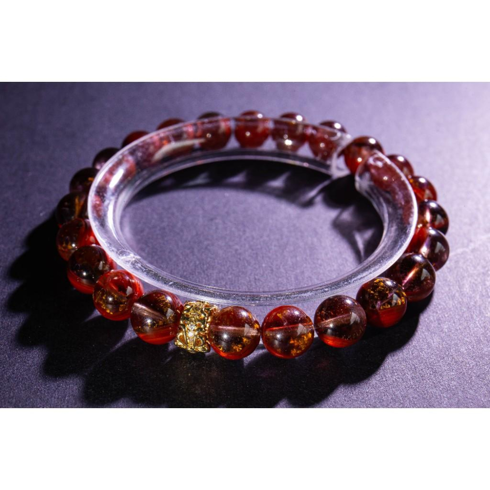 【荊棘玫瑰】頂級極光23手鍊✨附證書｜極致滿礦紅色火彩｜全方位轉運與深層心靈療癒｜古老能量石｜現貨實拍｜晶心書蘊-細節圖3