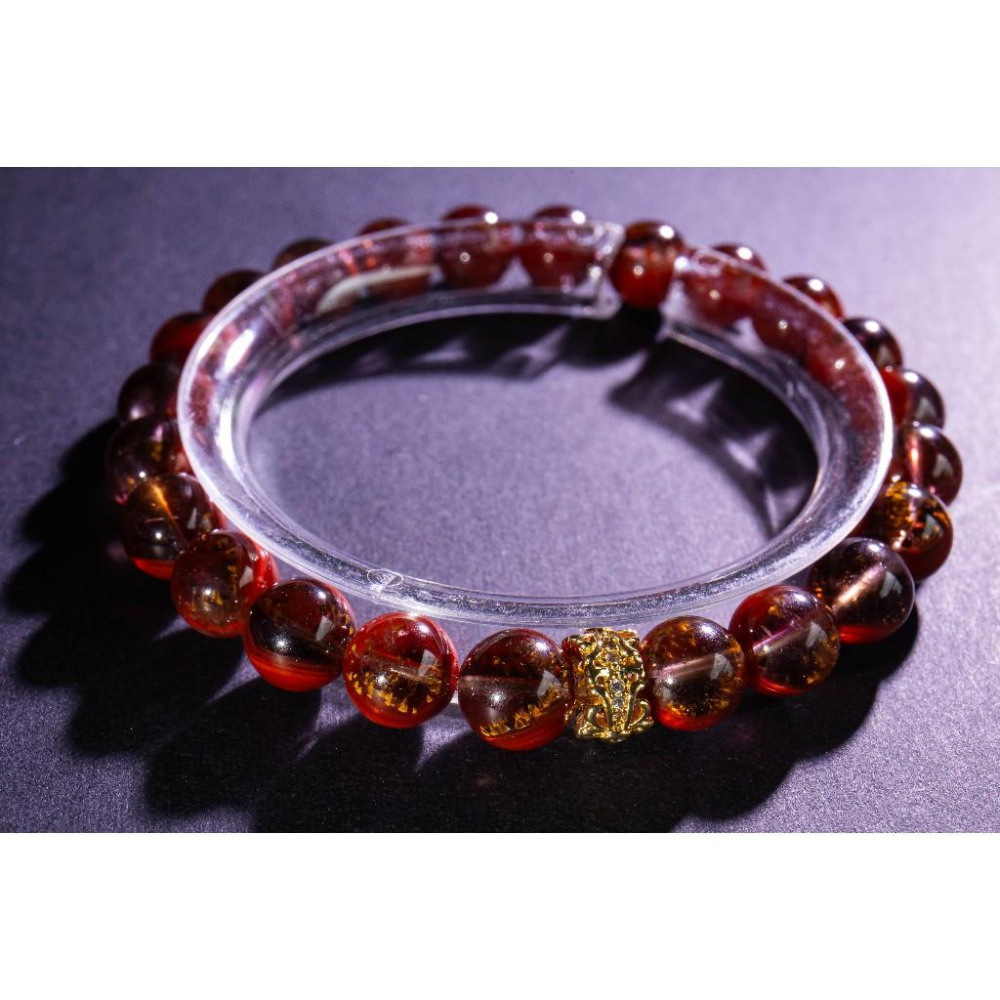 【荊棘玫瑰】頂級極光23手鍊✨附證書｜極致滿礦紅色火彩｜全方位轉運與深層心靈療癒｜古老能量石｜現貨實拍｜晶心書蘊-細節圖4