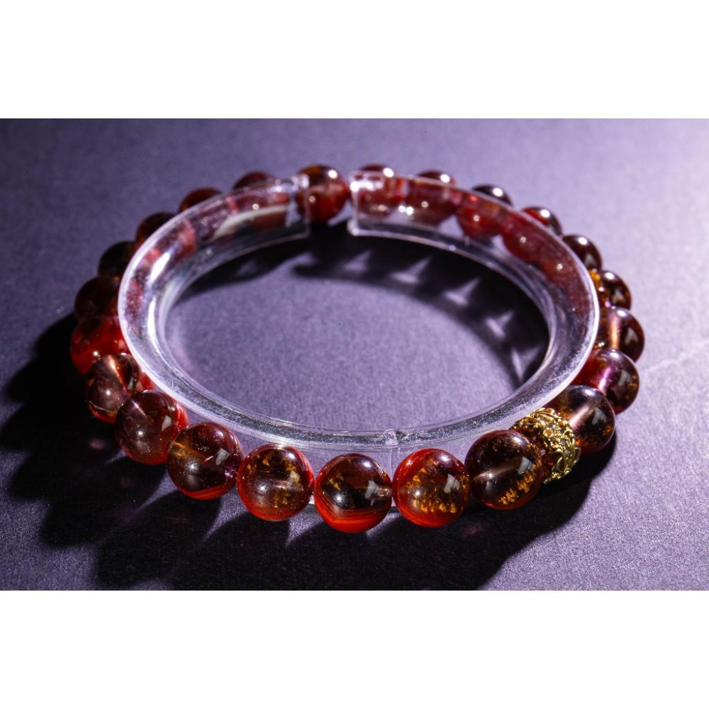 【荊棘玫瑰】頂級極光23手鍊✨附證書｜極致滿礦紅色火彩｜全方位轉運與深層心靈療癒｜古老能量石｜現貨實拍｜晶心書蘊-細節圖5