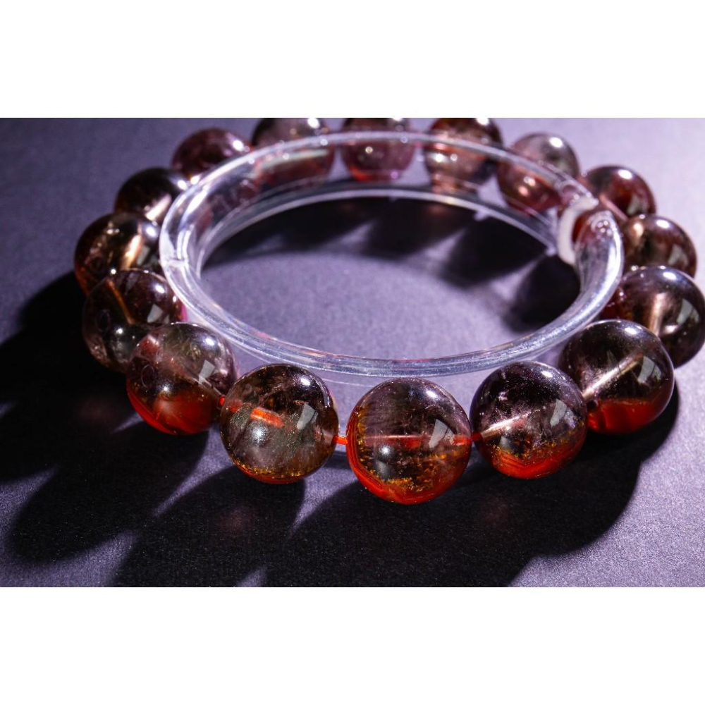 【荊棘玫瑰】頂級極光23手鍊✨附證書｜極致滿礦紅色火彩｜全方位轉運與深層心靈療癒｜古老能量石｜現貨實拍｜晶心書蘊-細節圖7