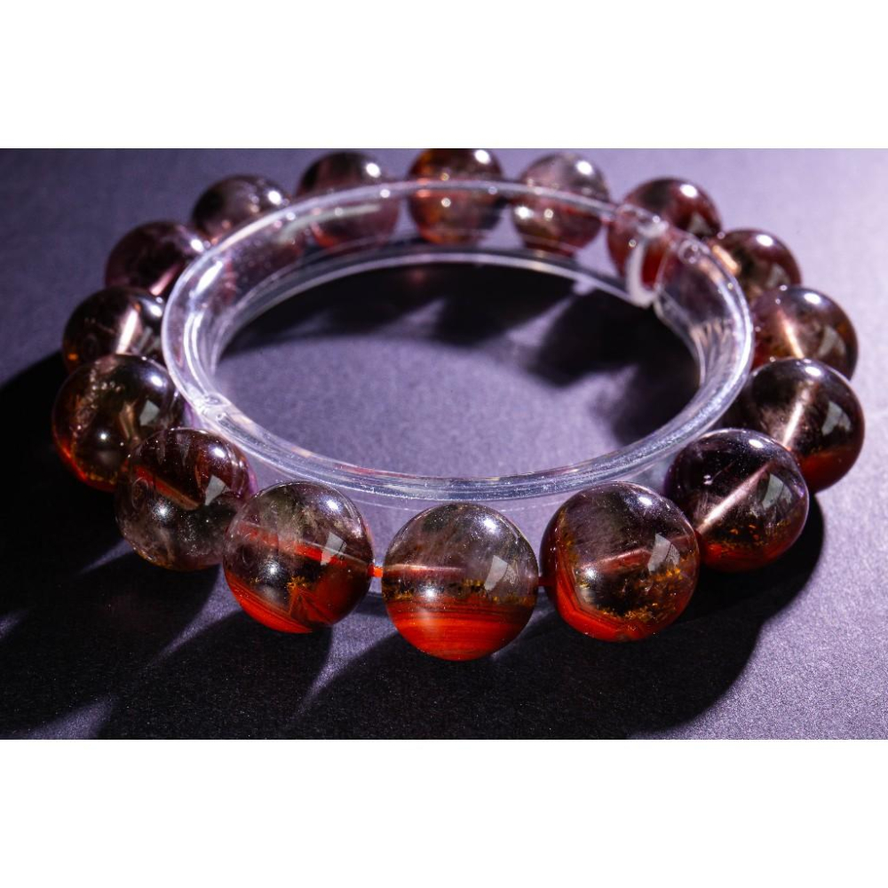 【荊棘玫瑰】頂級極光23手鍊✨附證書｜極致滿礦紅色火彩｜全方位轉運與深層心靈療癒｜古老能量石｜現貨實拍｜晶心書蘊-細節圖8