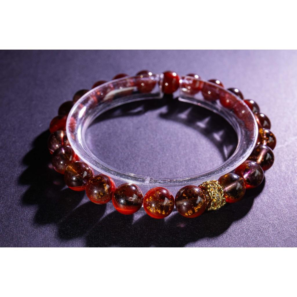 【荊棘玫瑰】頂級極光23手鍊8mm✨附證書｜極致滿礦紅色火彩｜全方位轉運與深層心靈療癒｜古老能量石｜現貨實拍｜晶心書蘊-細節圖8