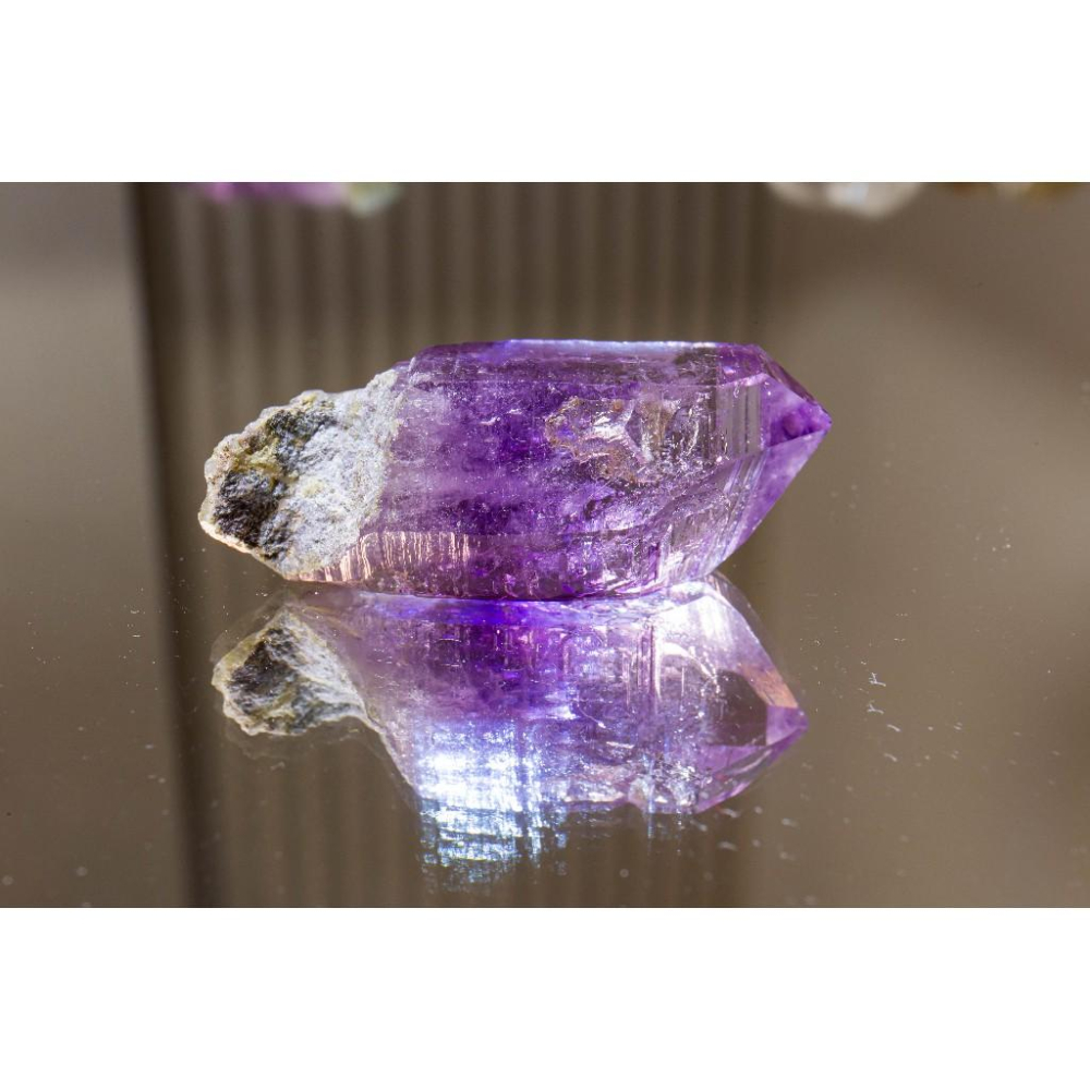 【聖域激光】克魯茲紫水晶原石18.6g✨墨西哥產地｜重磅大尺寸激光單晶｜極致透體薰衣草紫｜頂級能量導引石｜現貨實拍-細節圖5