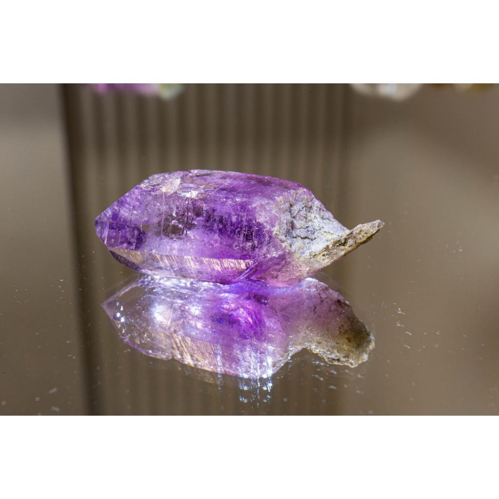 【聖域激光】克魯茲紫水晶原石18.6g✨墨西哥產地｜重磅大尺寸激光單晶｜極致透體薰衣草紫｜頂級能量導引石｜現貨實拍-細節圖7