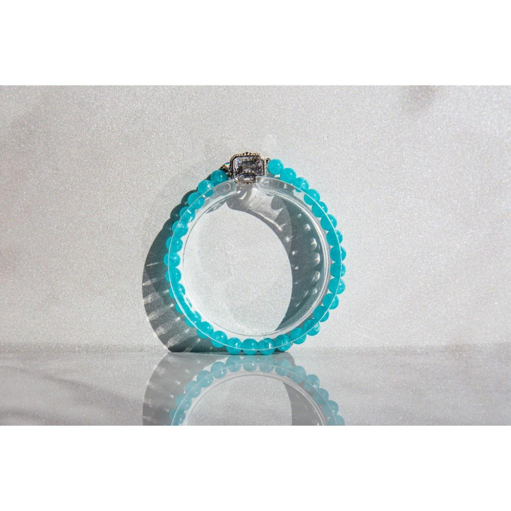 【希望之扉】天河石5.5mm✨賽黃晶寶盒12mm｜極致冰透玻璃體｜提升信心與溝通表達｜連結天使能量高頻石｜現貨實拍-細節圖3