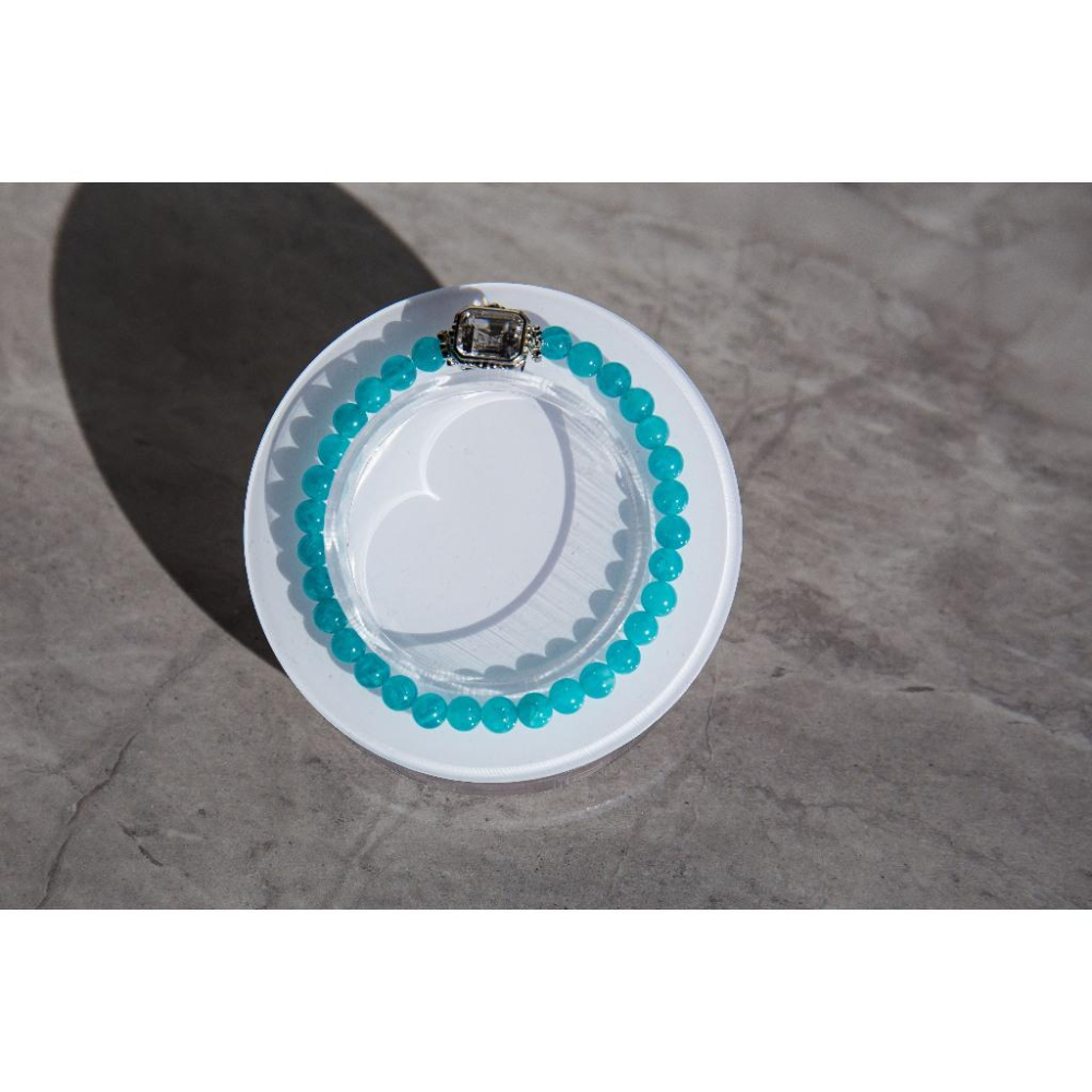 【希望之扉】天河石5.5mm✨賽黃晶寶盒12mm｜極致冰透玻璃體｜提升信心與溝通表達｜連結天使能量高頻石｜現貨實拍-細節圖4