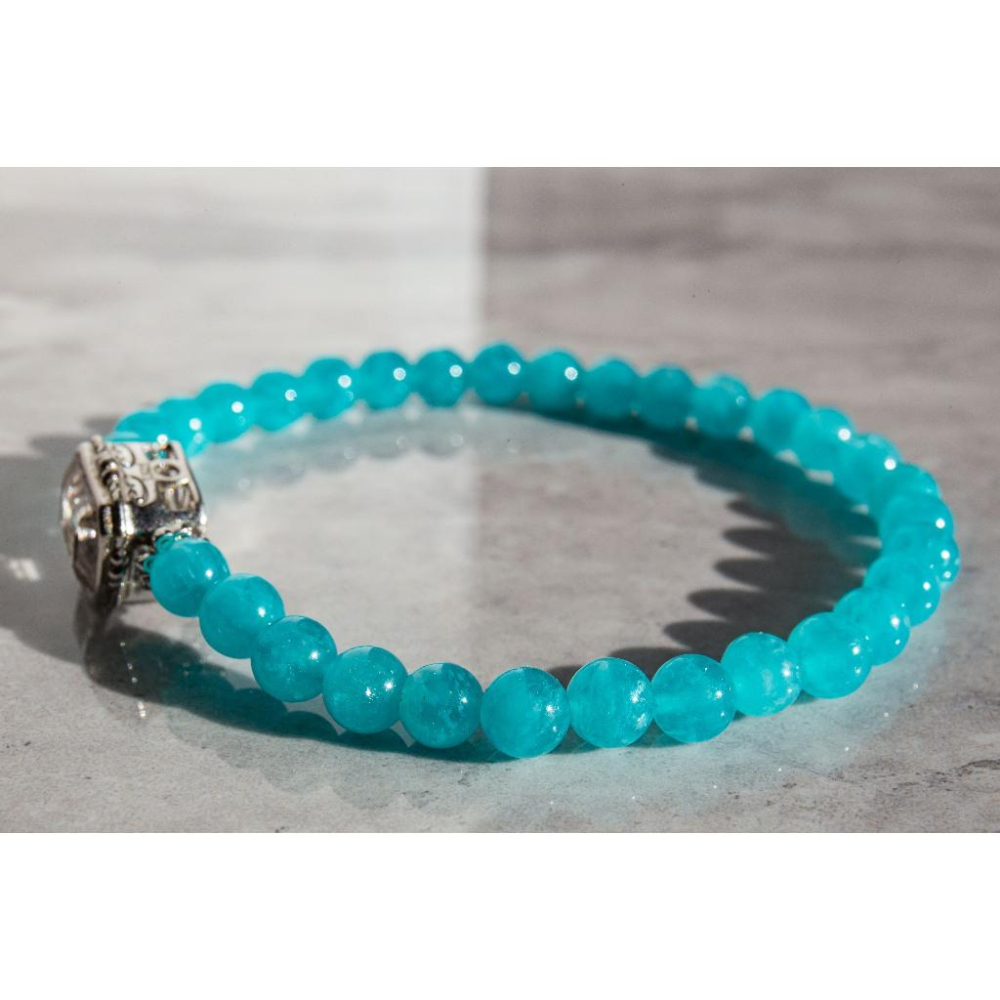 【希望之扉】天河石5.5mm✨賽黃晶寶盒12mm｜極致冰透玻璃體｜提升信心與溝通表達｜連結天使能量高頻石｜現貨實拍-細節圖5