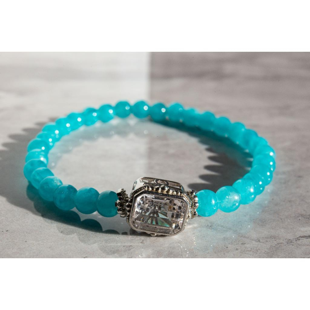 【希望之扉】天河石5.5mm✨賽黃晶寶盒12mm｜極致冰透玻璃體｜提升信心與溝通表達｜連結天使能量高頻石｜現貨實拍-細節圖9