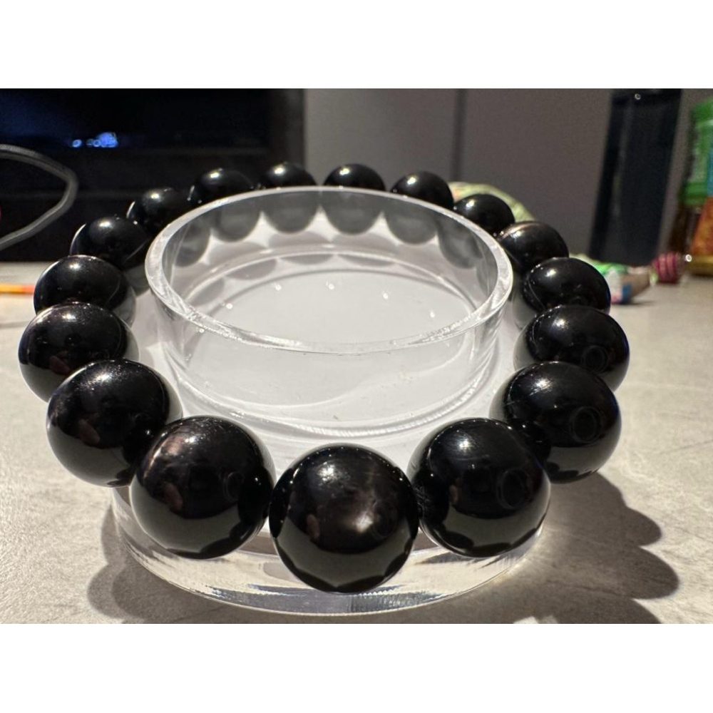 【頂級星芒】金運石手鍊12.4mm✨罕見雙面十字星光效應｜深邃銀紫金屬火光｜強力招財避邪戰神｜現貨實拍｜晶心書蘊-細節圖8