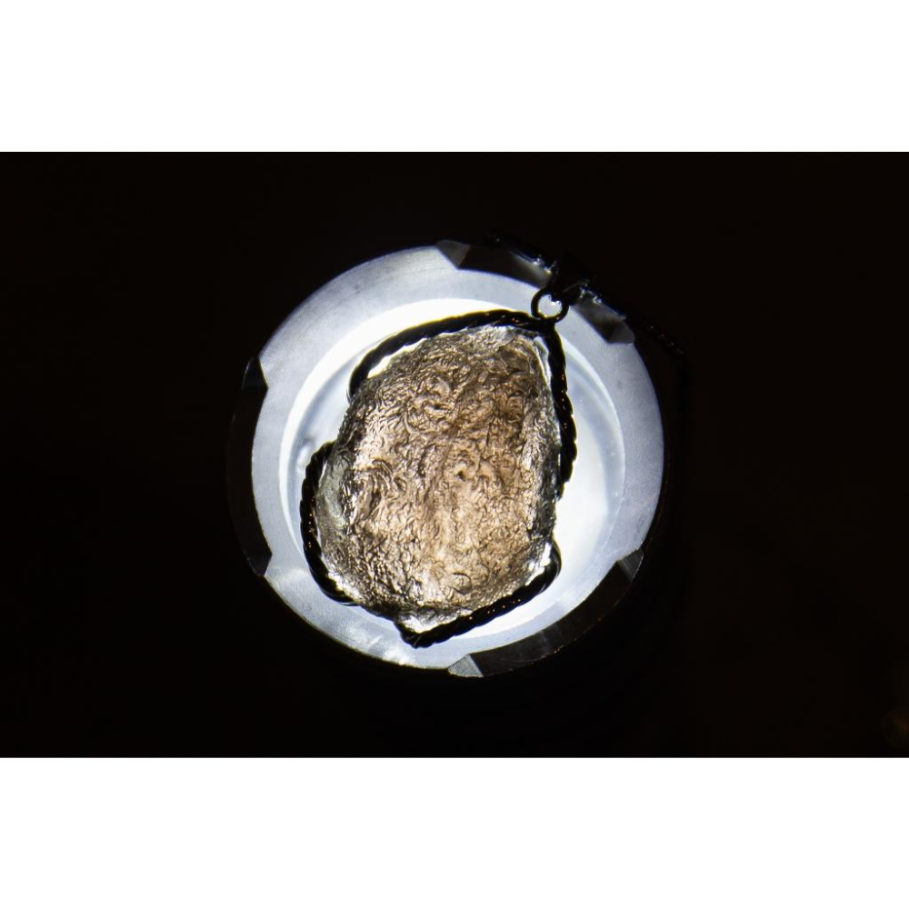 【天狼星之光】亞利桑那隕石墜飾15.4g✨如意寶珠Cintamani｜925銀精工包邊｜最高震頻淨化與顯化力量｜靈魂覺醒-細節圖3