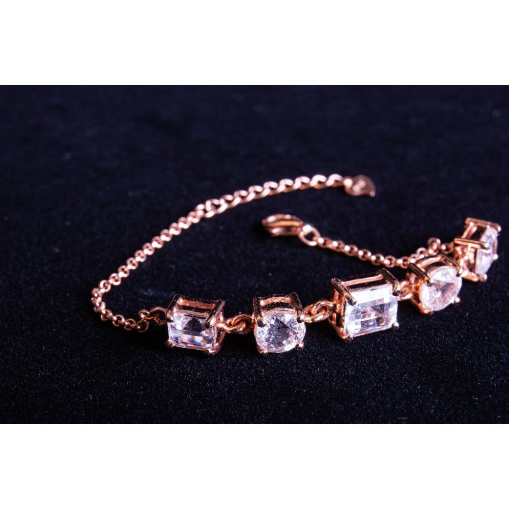 【矽鈹石】高頻玫瑰金手鍊6.5ct✨戒面等級硅鈹石｜開啟全脈輪靈魂連結｜附證書｜時尚靈性兼具925純銀鑲嵌｜晶心書蘊-細節圖4