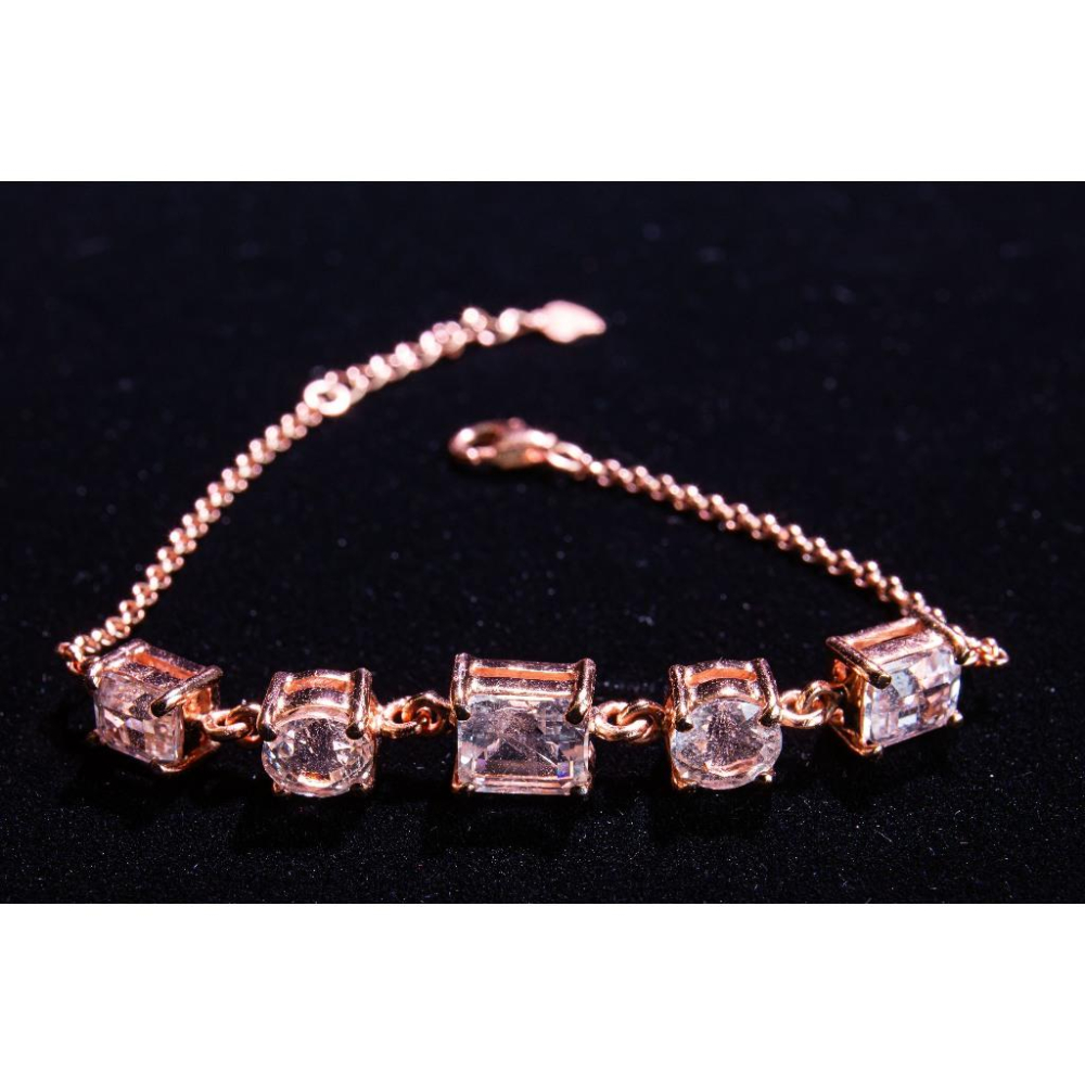 【矽鈹石】高頻玫瑰金手鍊6.5ct✨戒面等級硅鈹石｜開啟全脈輪靈魂連結｜附證書｜時尚靈性兼具925純銀鑲嵌｜晶心書蘊-細節圖9