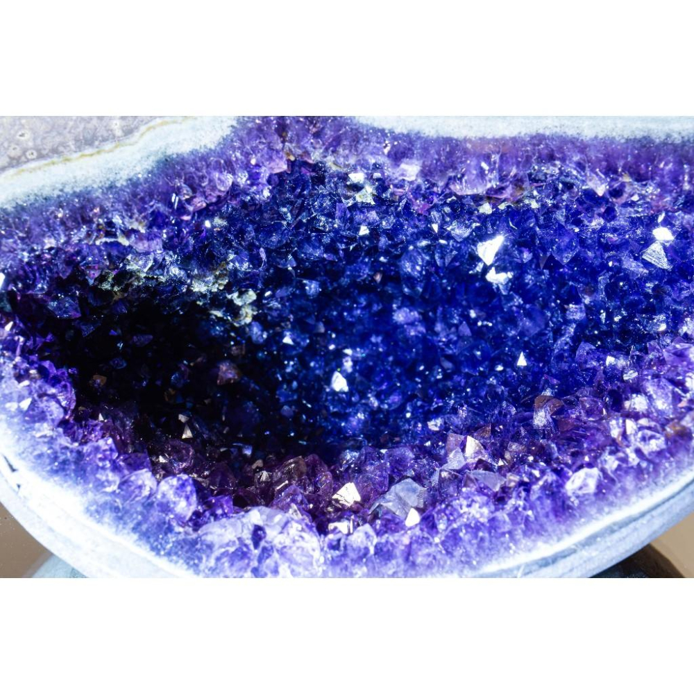 【紫水晶】錢袋子擺件836g✨重磅紫晶牙｜招財聚氣鎮宅守護｜守護財庫開運擺件｜深邃濃郁色澤｜現貨實拍｜晶心書蘊-細節圖6