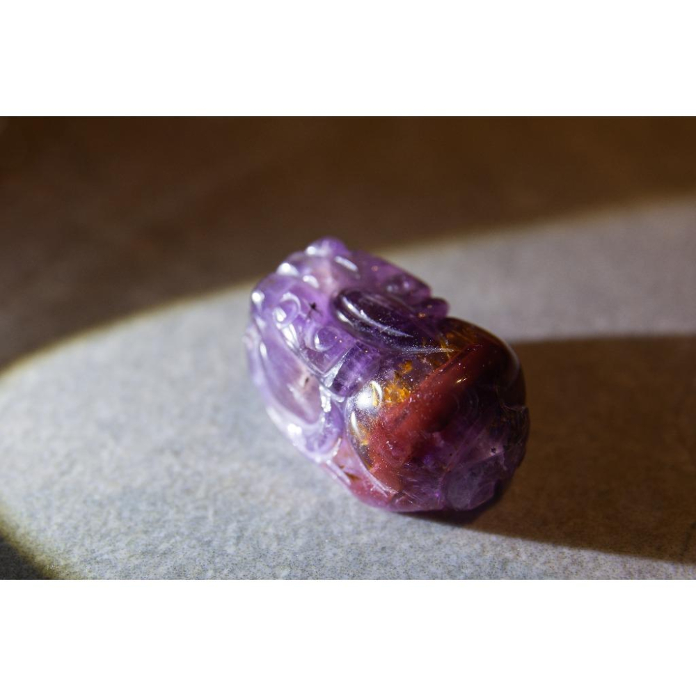 【極光23】頂級貔貅21mm✨四色共生招財顯化｜全方位能量修護｜紫晶黃磷鐵礦避邪擋煞守護神獸｜現貨實拍｜晶心書蘊-細節圖5