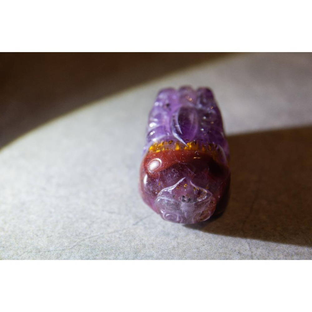 【極光23】頂級貔貅21mm✨四色共生招財顯化｜全方位能量修護｜紫晶黃磷鐵礦避邪擋煞守護神獸｜現貨實拍｜晶心書蘊-細節圖9