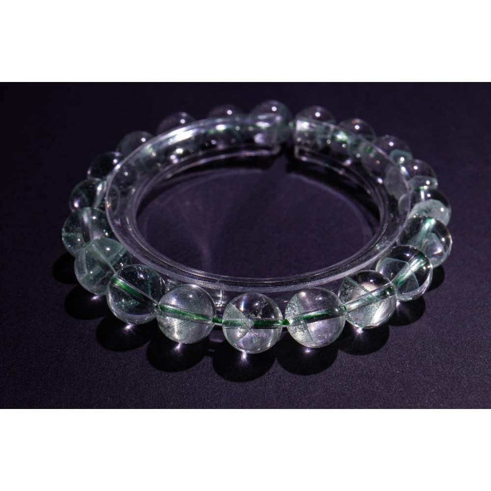 【翠幽靈】金字塔手串9.6mm✨25.18g正宗成色｜主打正財事業成功｜極致冰透全淨體｜附鑑定證書｜晶心書蘊-細節圖8