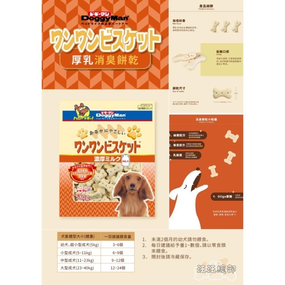 匠寵【日本 DoggyMan】犬用健康消臭餅乾/乳酸菌/oligo寡糖/食物纖維/低脂/消臭/絲蘭/口臭便臭體臭-細節圖7