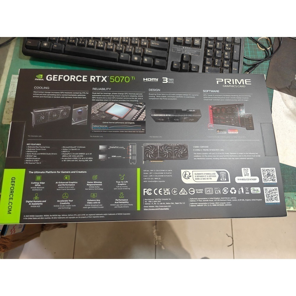 ASUS 華碩 PRIME-RTX 5070 TI-16G 顯示卡~台南面交現金價32990元-細節圖2