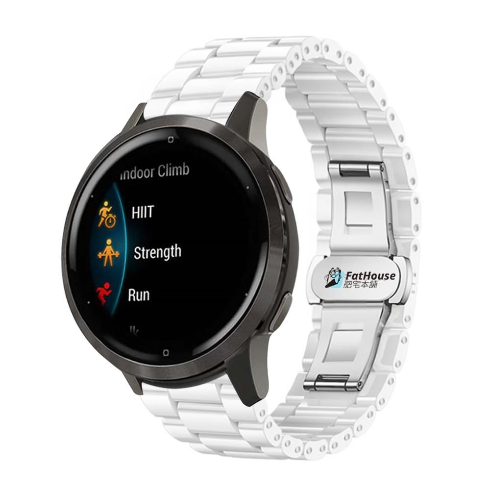 Garmin Lily 2 活力版  陶瓷錶帶 平口錶帶 手錶錶帶 抗刮耐磨超透亮-細節圖2
