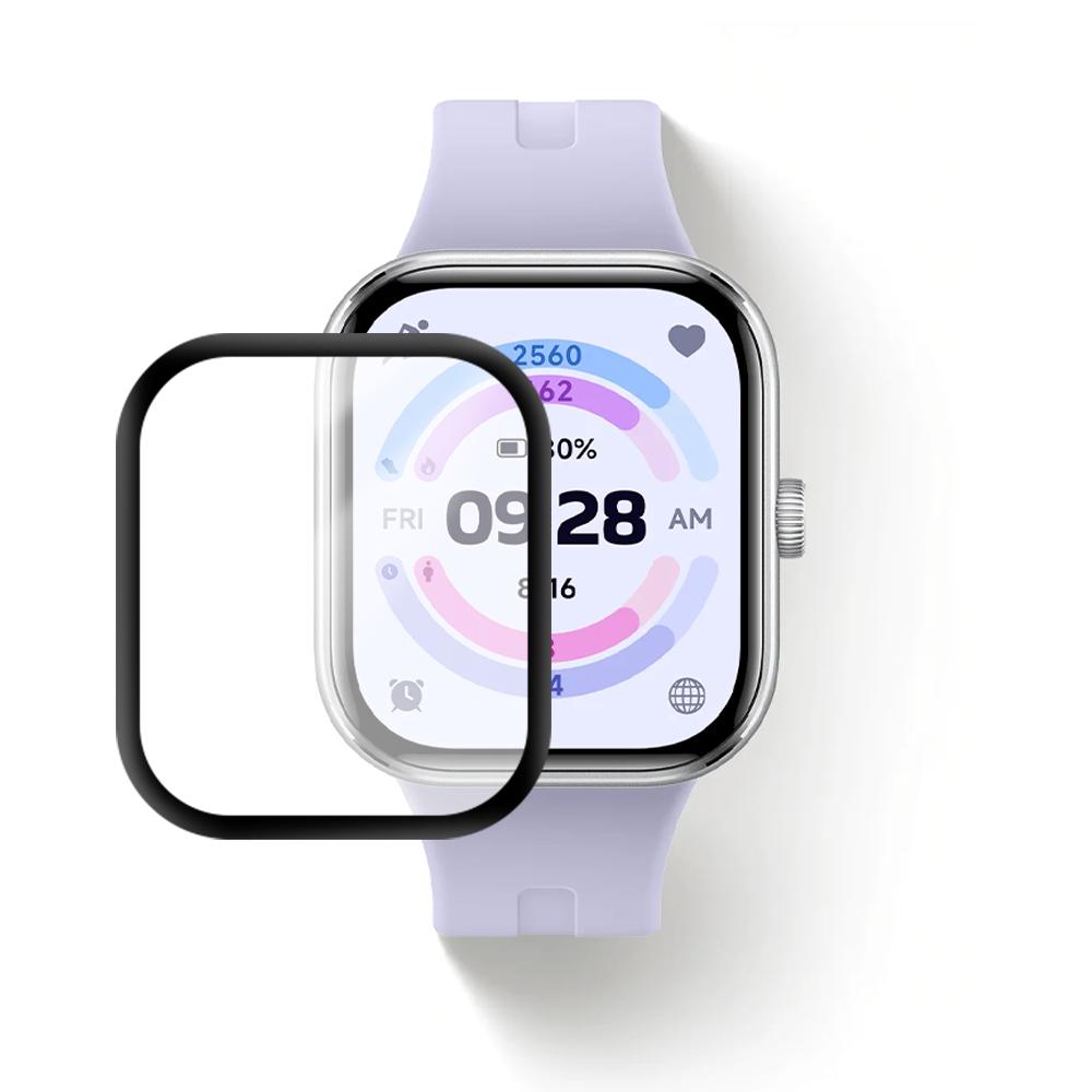 紅米 Redmi Watch 5 Lite Active 4 滿版3D曲面保護貼 手錶保護貼 保護貼 抗衝擊膜-細節圖2