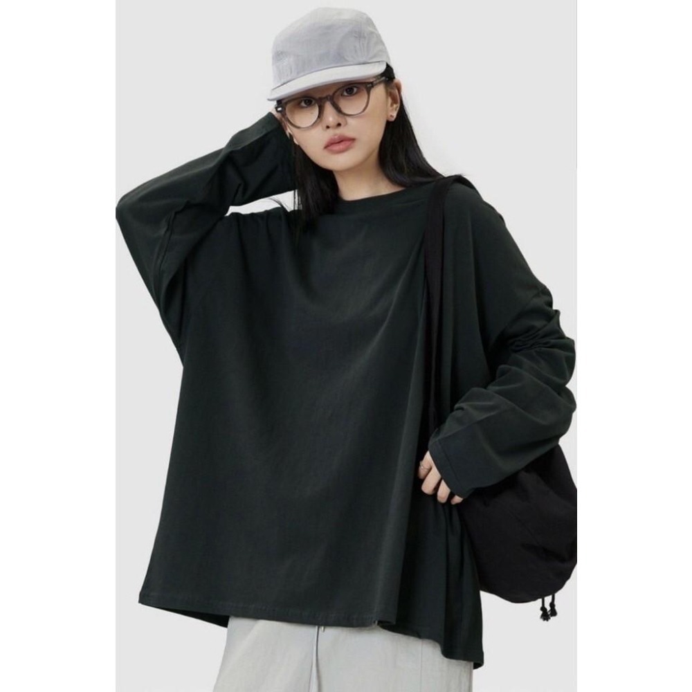 3362素面下擺開衩薄長袖-規格圖9